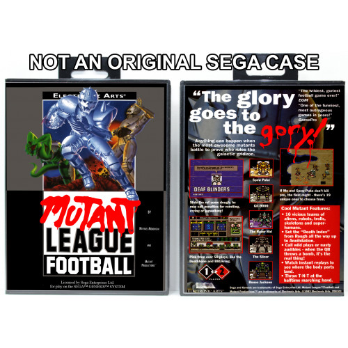 Mutant League Football (Display Box, Official Cartridge Will Not Fit)